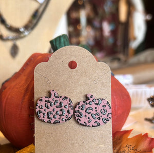 Leopard Pumpkin earrings