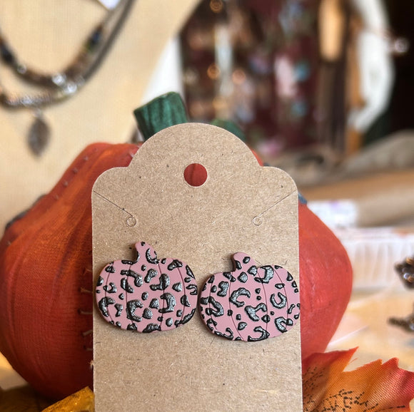 Leopard Pumpkin earrings