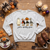 Just a Spooky Goose Sweatshirt, Funny Halloween Costumes Sweater