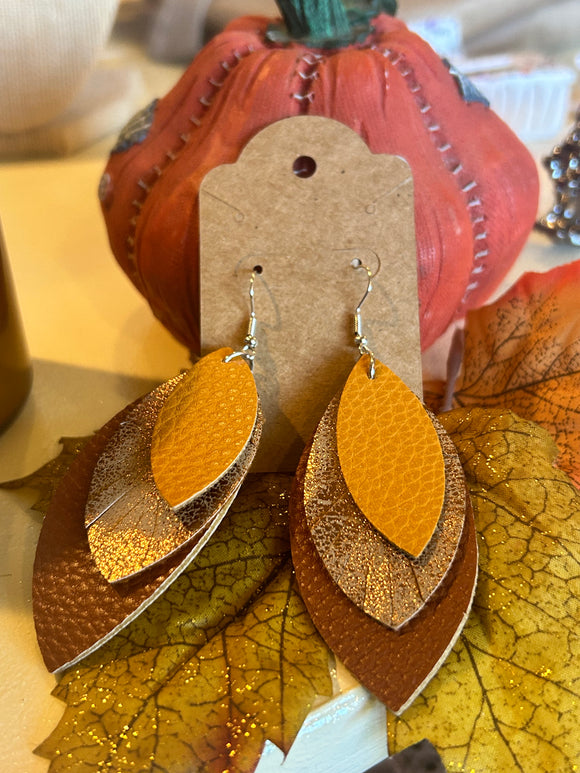 Fall leaves earrings