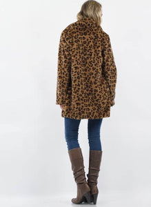 Leopard fur jacket