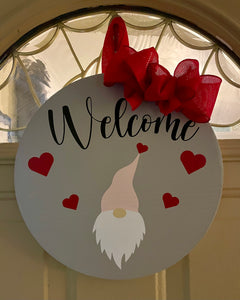 Welcome gnome sign