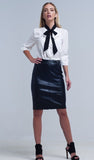 Oh so chic leather skirt